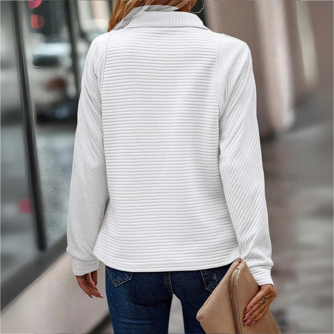 Amelia | Half-Zip Detailed Pullover