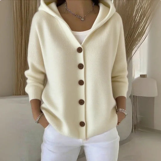 Grace | Hooded Button Cardigan