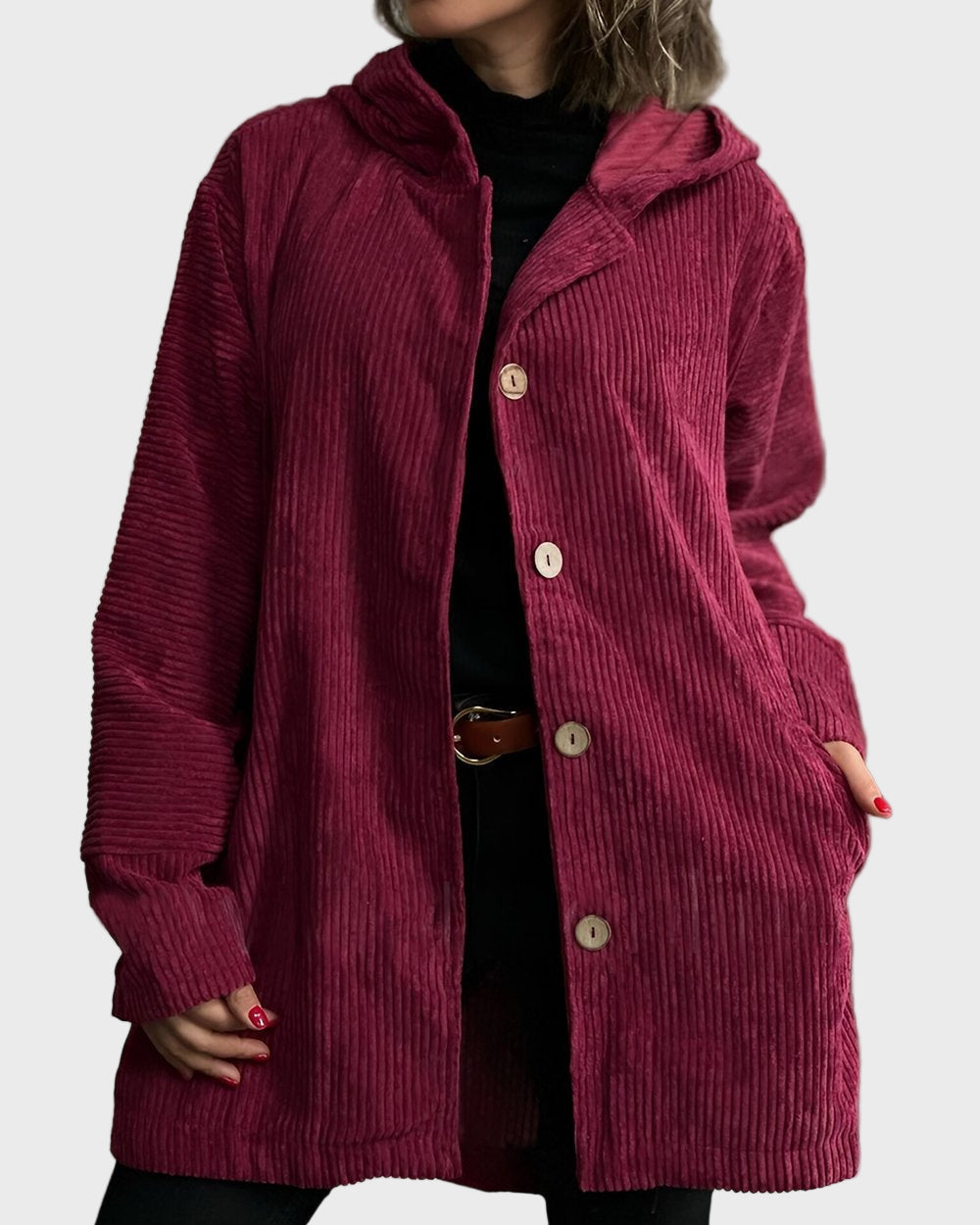Rowan | Corduroy Hooded Jacket