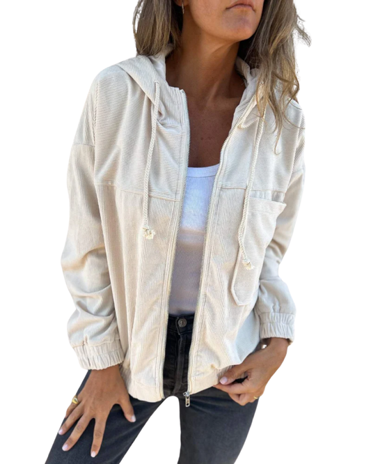 Kerrie | Corduroy jacket with zipper
