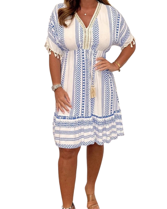 Debbie | Bohemian Ethnic Print Dress