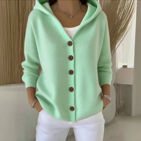 Grace | Hooded Button Cardigan
