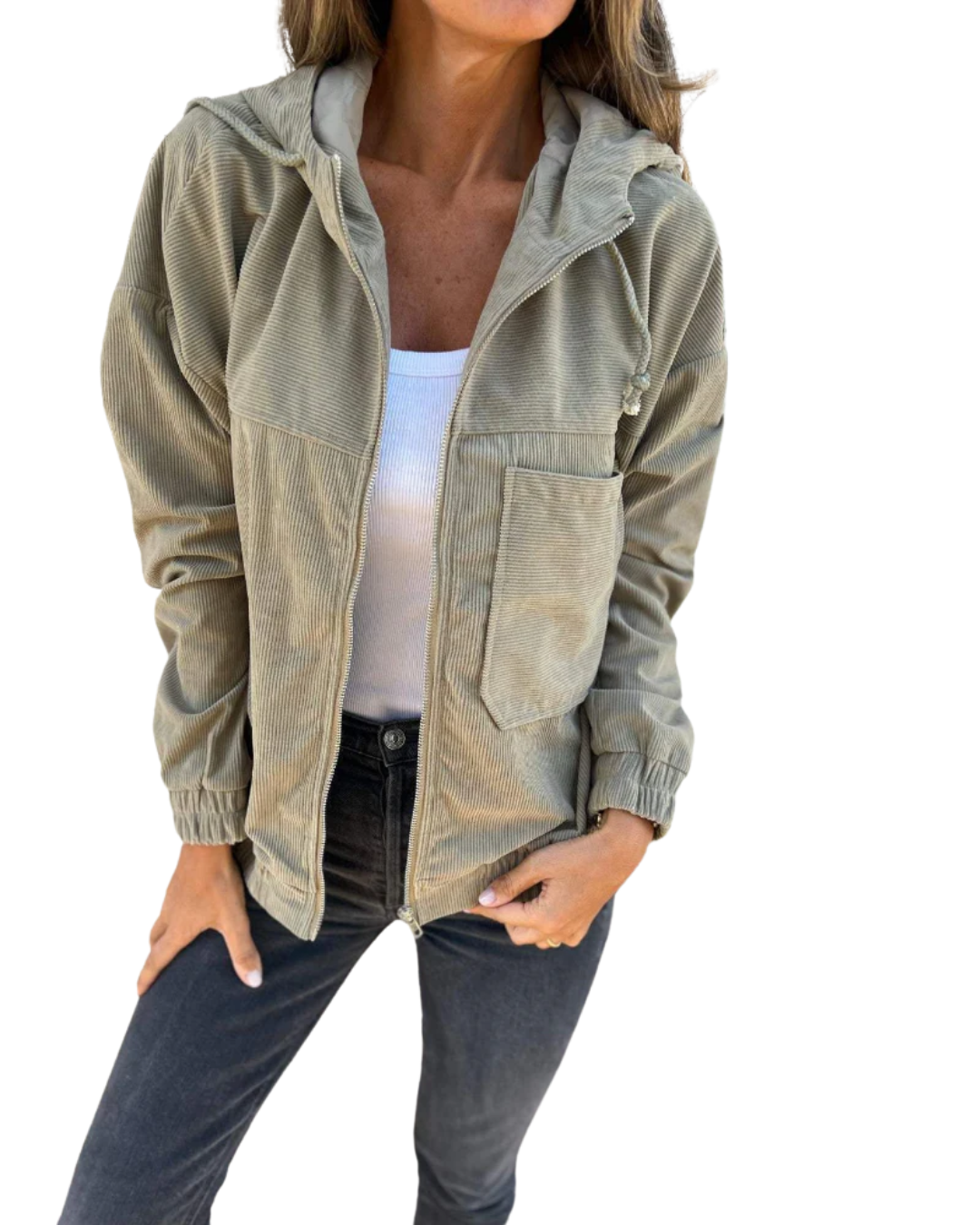 Kerrie | Corduroy jacket with zipper