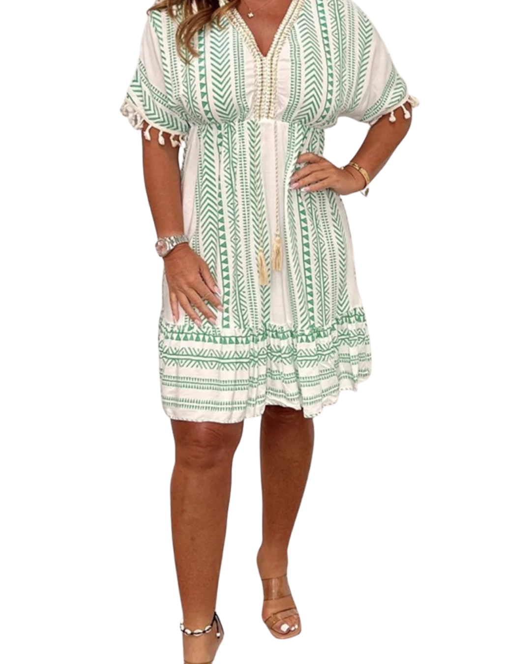 Debbie | Bohemian Ethnic Print Dress