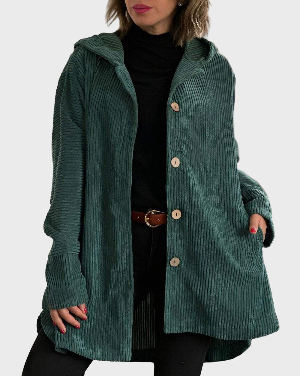 Rowan | Corduroy Hooded Jacket