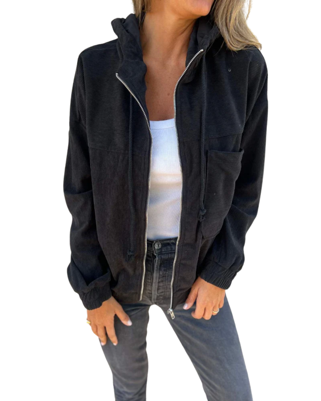 Kerrie | Corduroy jacket with zipper