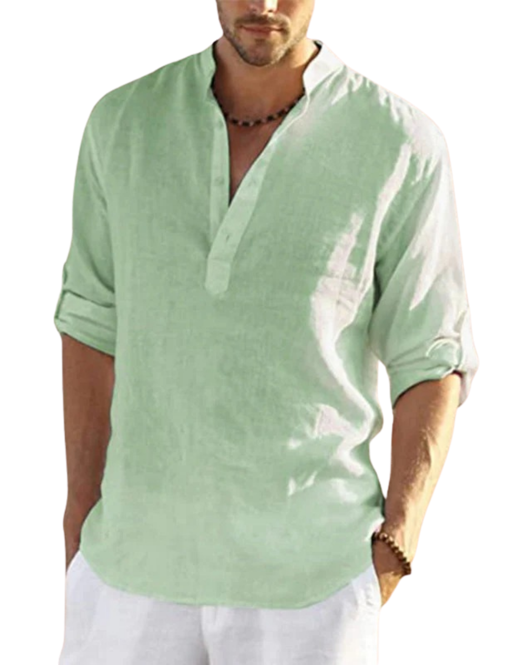 Ethan | Casual Linen Long Sleeve Shirt