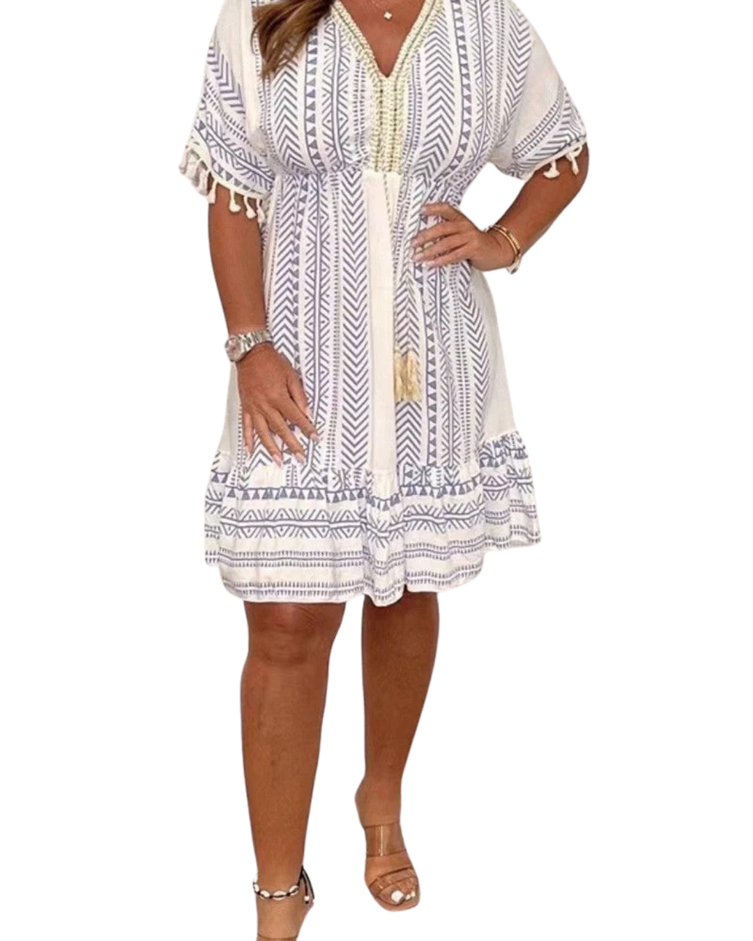 Debbie | Bohemian Ethnic Print Dress