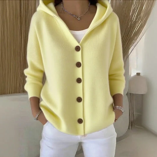 Grace | Hooded Button Cardigan