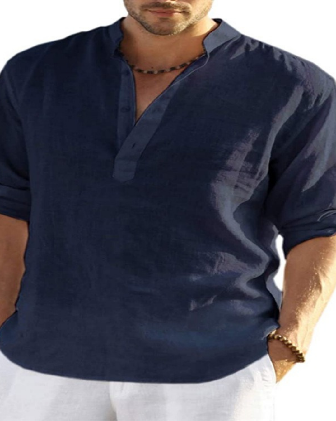 Ethan | Casual Linen Long Sleeve Shirt