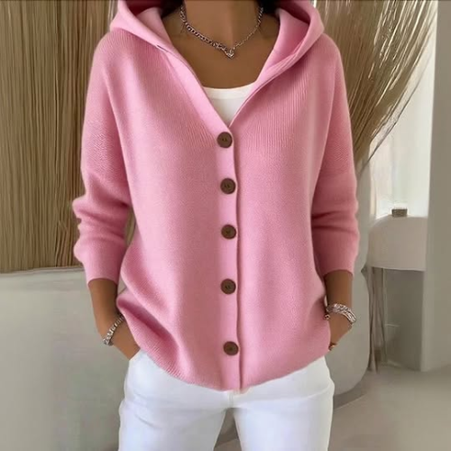 Grace | Hooded Button Cardigan